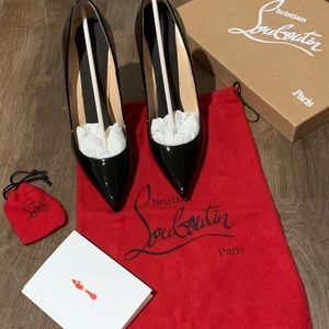 Christian Louboutin SO KATE Black Patent Leather Pump